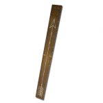 Stoere steigerhouten groeimeter met naam