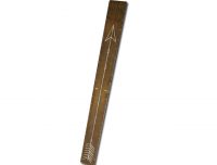Stoere steigerhouten groeimeter met naam