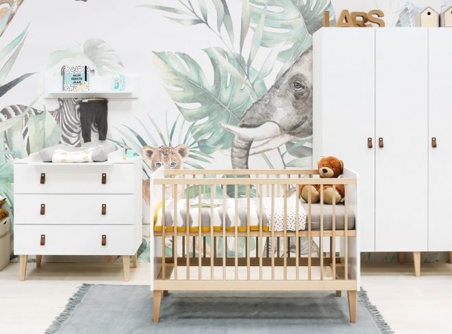 Indy complete babykamer met 3-deurskast