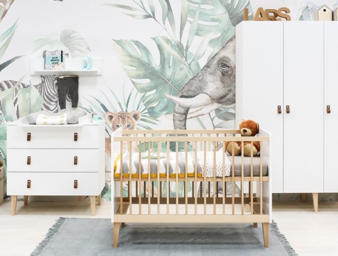 Indy complete babykamer met 3-deurskast